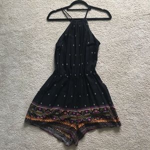 Tribal print romper